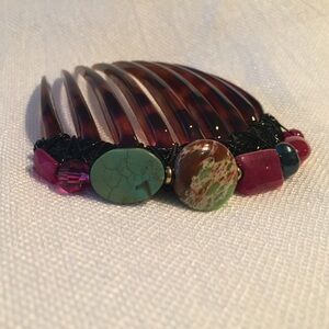 Colette Malouf semi precious‎ stone hair accessory